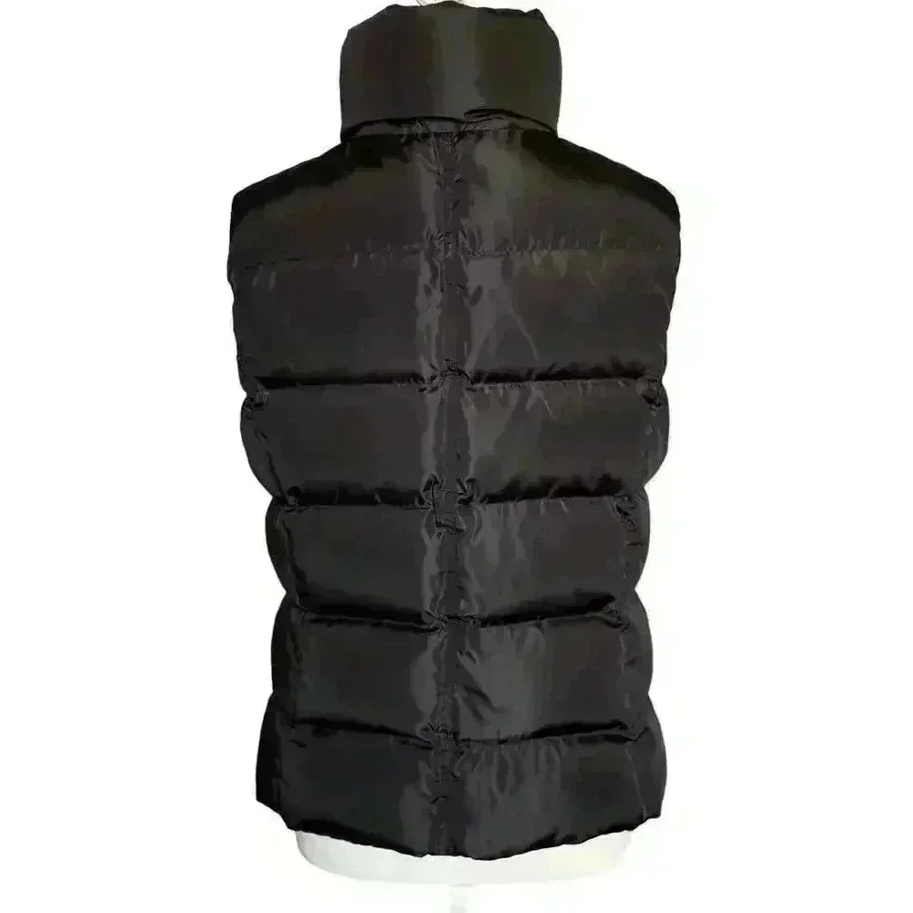 J. Crew Down Filled Black Puffer Jacket Vest Women’s Size Small